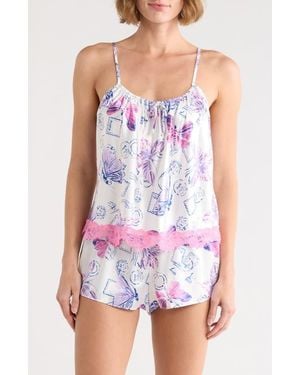 In Bloom Summer Cami & Short Pajamas - White