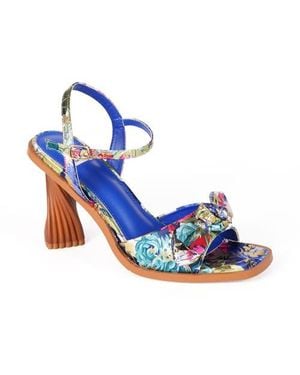 Ninety Union Nora Bow Ankle Strap Sandal - Blue