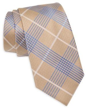 Tommy Hilfiger Hayden Plaid Tie - White