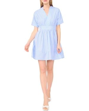 Ted Baker V-Neck Mini Dress - Blue