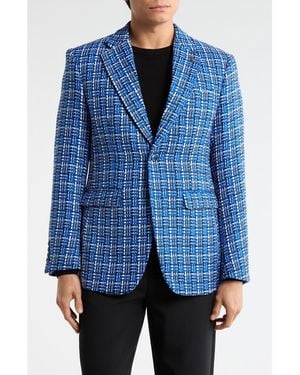 T.R. Premium Slim Fit Two Button Blazer - Blue