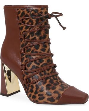 Ninety Union Farah Square Toe Bootie - Brown