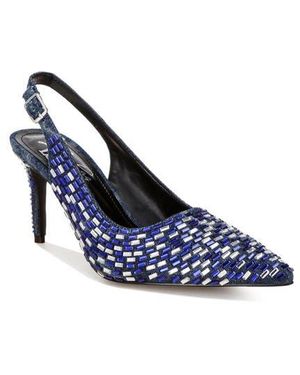 LONDON RAG Lutina Mirrored Jewel Slingback Pump - Blue