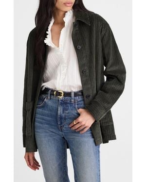 Madewell Variegated Corduroy Chore Jacket - Black