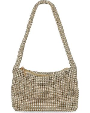 Jessica Mcclintock Dolly Oversize Rhinestone Mesh Shoulder Bag in