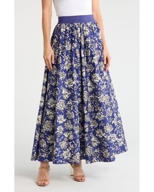 Alice + Olivia Nilda Maxi Skirt - Blue