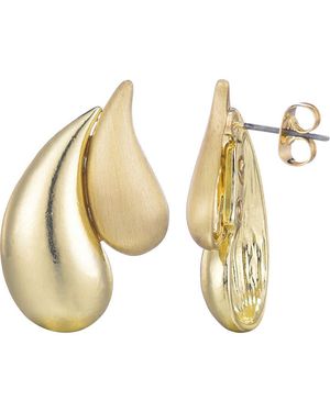 Adornia Teardrop Stud Earrings - Natural