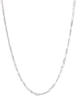 Best Silver Sterling 050 Gauge Figaro Chain 16" - Metallic