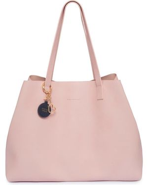 Estella Bartlett The Scoresby Wide Faux Leather Tote - Pink