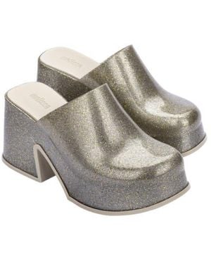Melissa Mia Platform Mule - Gray