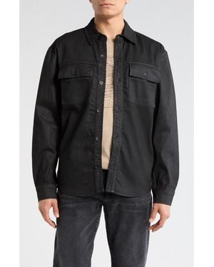 AG Jeans Elias Coated Shirt Jacket - Black