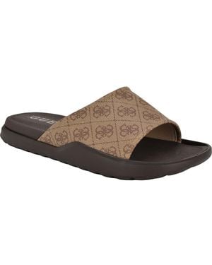 Guess Margaria Slide Sandal - Brown