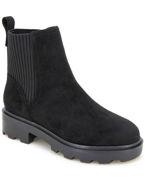 Kensie Emily Lug Sole Boot - Black