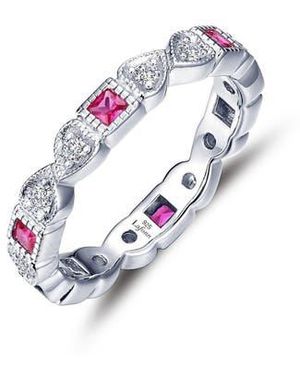 Lafonn Simulated Diamond & Birthstone Band Ring - White