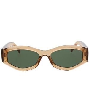 BCBGMAXAZRIA 53Mm Slim Geometric Oval Sunglasses - Green