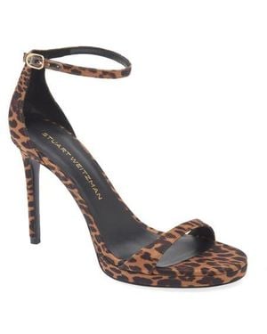 Stuart Weitzman Nudist Platform Sandal - Black
