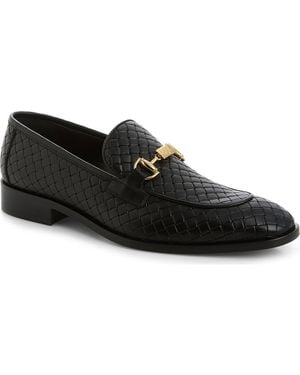Roberto Cavalli Woven Bit Loafer - Black