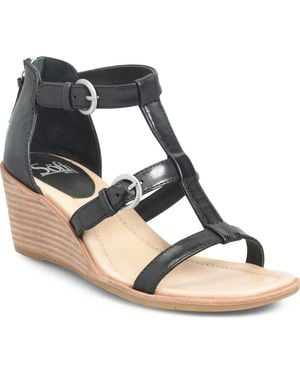 Söfft Gaige Wedge Sandal - Blue