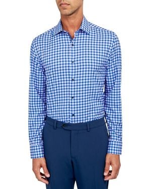 W.r.k. Check Performance Dress Shirt - Blue