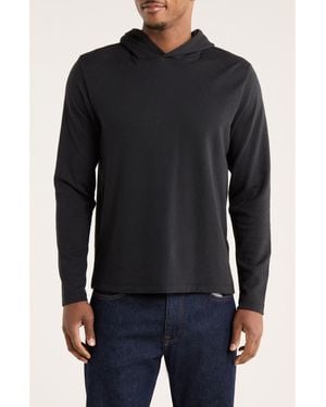 Vince Double Face Knit Hoodie - Black