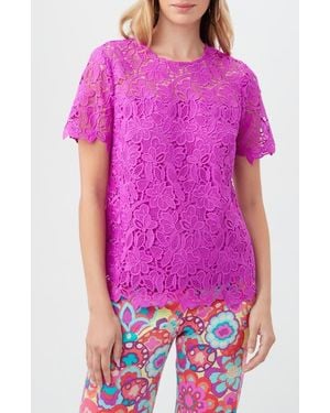 Trina Turk Rochelle Lace Top - Purple