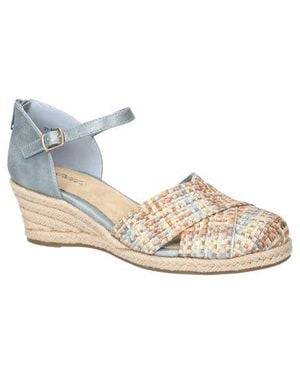Easy Street Coast Espadrille Wedge Sandal - White