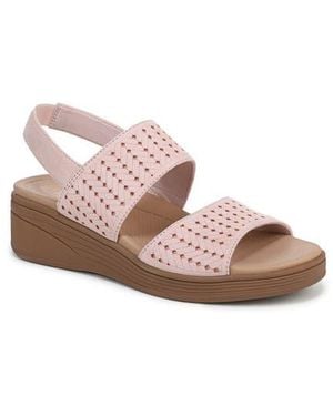 LifeStride Festive Slingback Platform Wedge Sandal - Pink