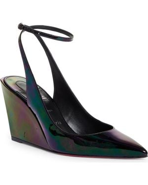 Christian Louboutin Condorage Pointed Toe Pump - Blue