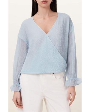 AllSaints Penny Textured Top - Blue