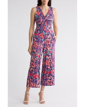 Tart Collections Leighton Knotted Sleeveless Jumpsuit - Purple