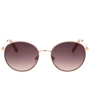 BCBGeneration 50Mm Glitter Rim Round Sunglasses - Purple