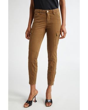 L'Agence Patton Skinny Stretch Cotton Cargo Pants - Multicolor