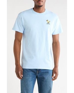 Riot Society Duck Off Embroidery T-Shirt - White