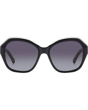 Kate Spade 55Mm Lottie Butterfly Sunglasses - Gray