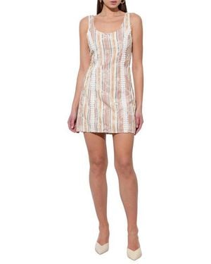 Adelyn Rae Jace Embroidered Minidress - White