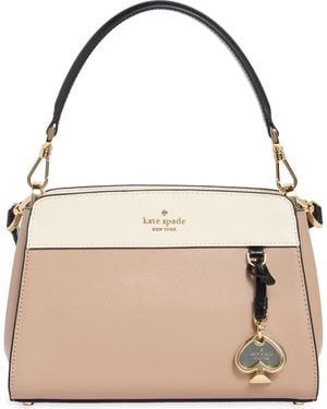 Kate Spade Madison Colorblock Saffiano Leather Handheld Bag - Natural