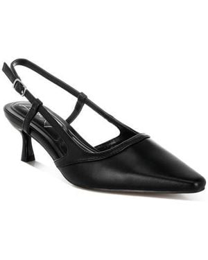 LONDON RAG Luxton Kitten Heel Slingback Pump - Black