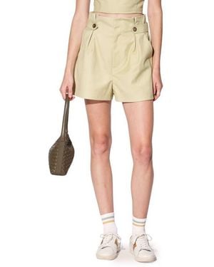 Walter Baker Marcel Pleated Shorts - Natural