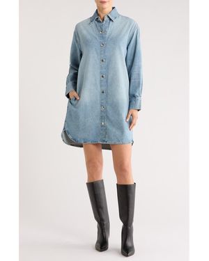 DL1961 Faye Long Sleeve Denim Dress - Blue