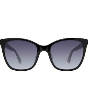 Kate Spade Desi 55Mm Gradient Cat Eye Sunglasses - Black