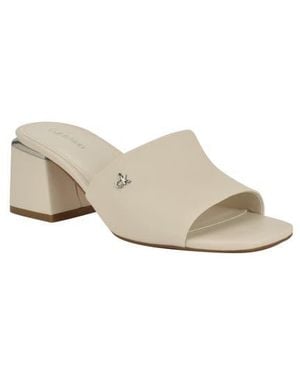 Calvin Klein Rowena Block Heel Sandal - Natural