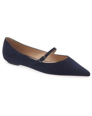 Stuart Weitzman Emilia Mary Jane Flat - Blue