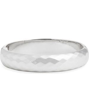 Nordstrom Hammered Hinge Bangle - White
