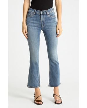 Rag & Bone Piper Crop Bootcut Jeans - Blue