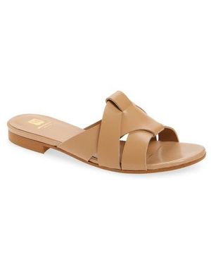 Bruno Magli Andria Woven Slide Sandal - Brown
