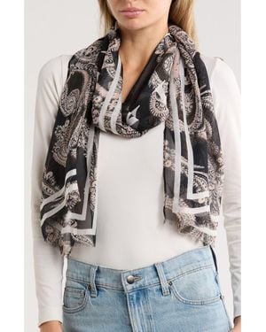 AllSaints Lita Oblong Scarf - Gray