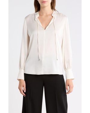 BOSS Barabi Silk Stretch Top - White