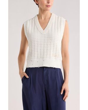 Jonathan Simkhai Holdyn Knit Vest - White
