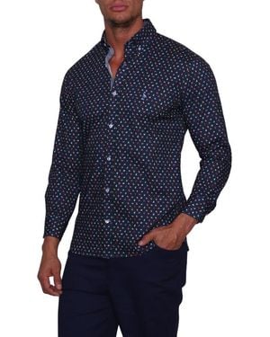 Tailorbyrd Paisley Shirt - Blue