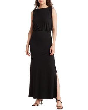 Go Couture Sleeveless Maxi Dress - Black